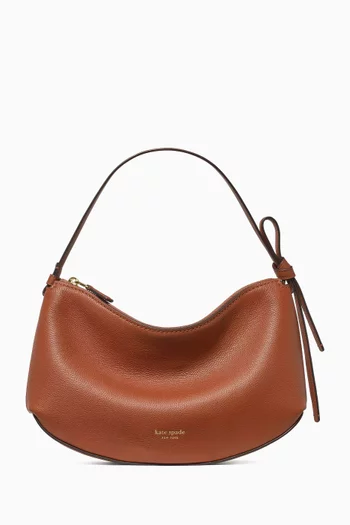 Loop Shoulder Bag in Pebbled Leather