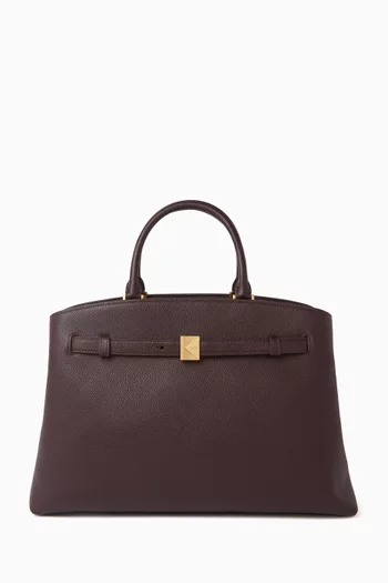 Deco Work Tote Bag in Leather