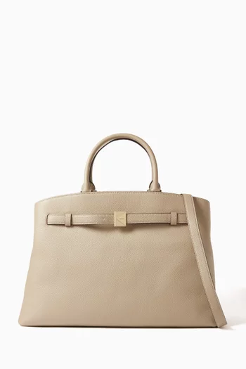 Deco Work Tote Bag in Leather