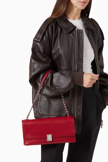 Deco Shoulder Bag in Leather