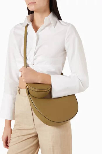 Duo Crossbody Bag in Leather