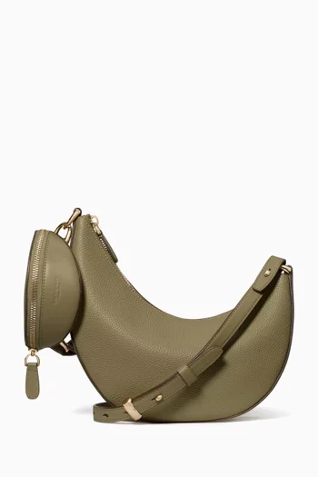 Duo Crossbody Bag in Leather