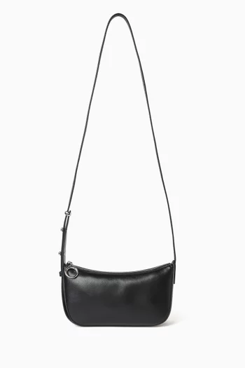 Curve Shoulder Bag in Leather
