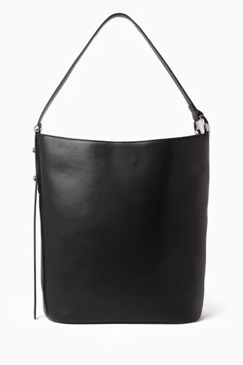 Halo Large Bucket Bag in Leather