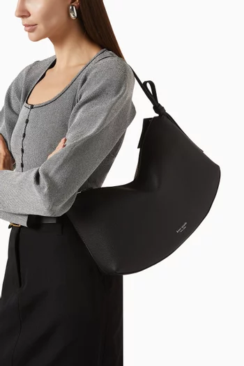 Loop Large Shoulder Bag in Pebbled Leather