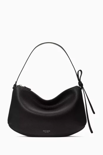 Loop Large Shoulder Bag in Pebbled Leather