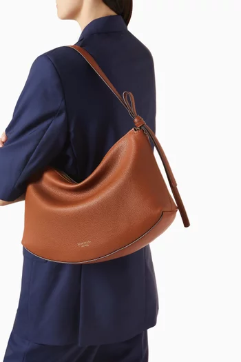 Loop Large Shoulder Bag in Pebbled Leather