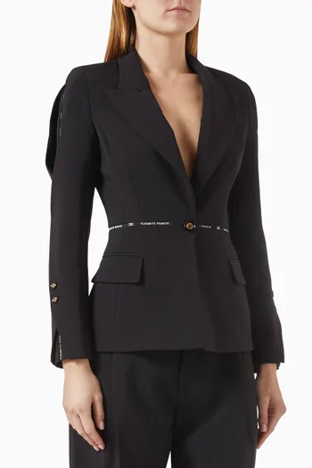 Tailored Jacket in Crepe