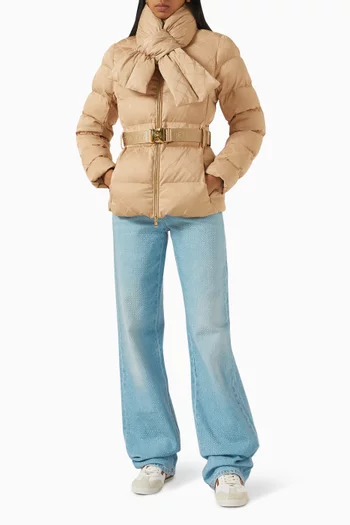 جاكيت منفوخ مبطّن بالزغب نايلون