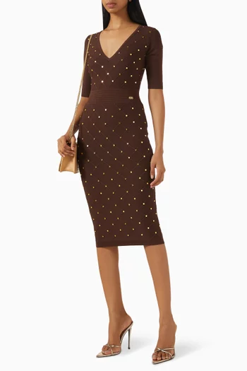 Embellished Sweater Dress