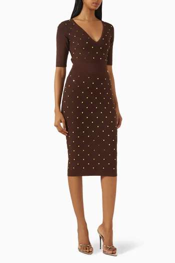 Embellished Sweater Dress