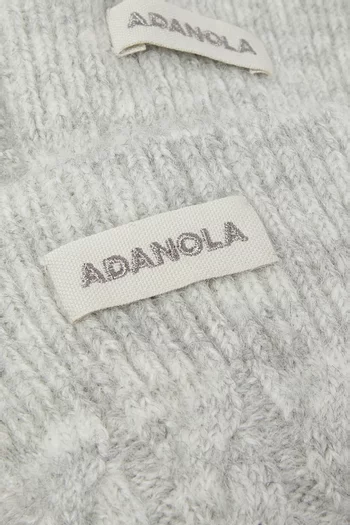 Logo Socks in Cable-knit