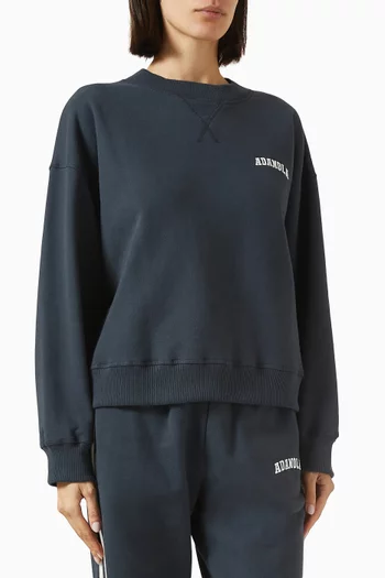 Varsity Sweatshirt in Organic Cotton Blend