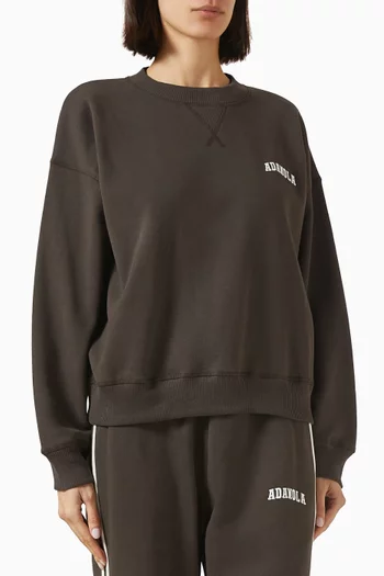 Varsity Sweatshirt in Organic Cotton Blend