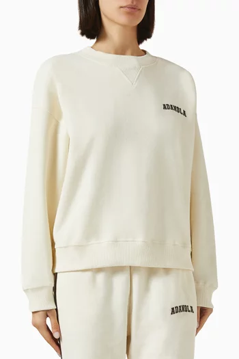 Varsity Sweatshirt in Organic Cotton Blend