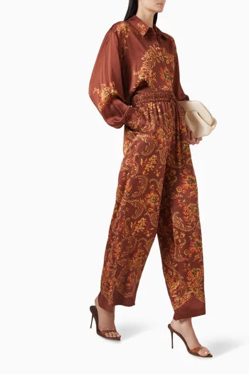 Seraphina Pants in Silk Satin