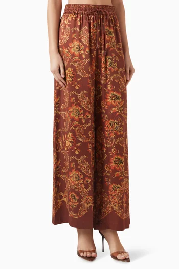 Seraphina Pants in Silk Satin