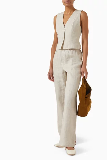 Anita Vest in Linen
