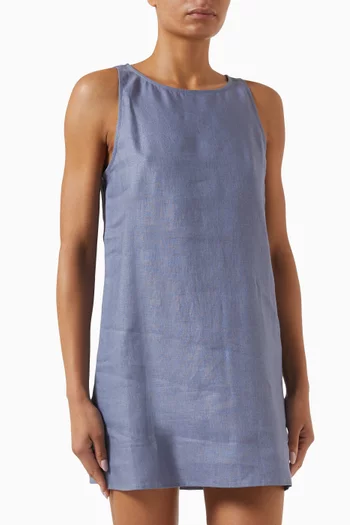 Jessi Mini Dress in Linen