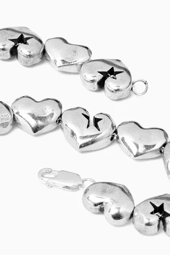 Icon Love Me Not Bracelet in Silver-plated Brass