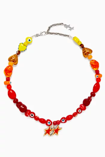 Melted Stars Beaded Sunrise Necklace