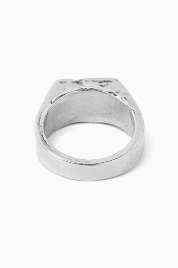 Ignorant Icon Ring in Sterling Silver