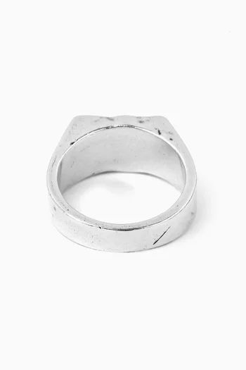 Ignorant Icon Ring in Sterling Silver