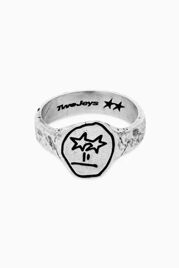 Starry Eyed Ring in Sterling Silver