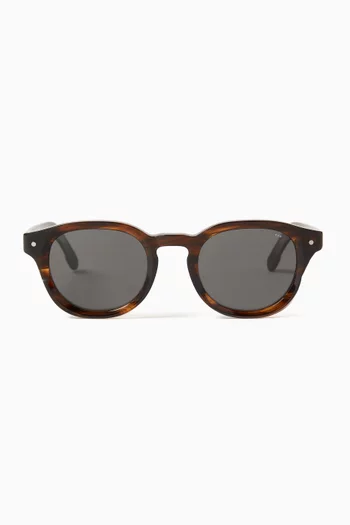 Riley D-frame Sunglasses in Acetate