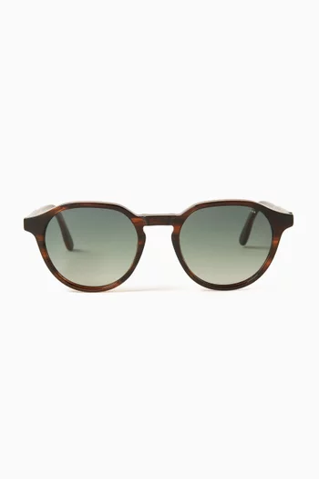 Nigel Round Sunglasses in Acetate