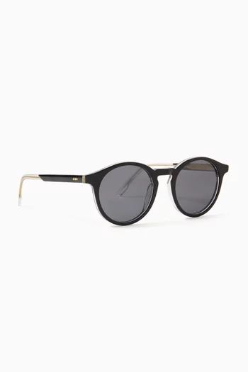 Archie Round Sunglasses in Eco Acetate