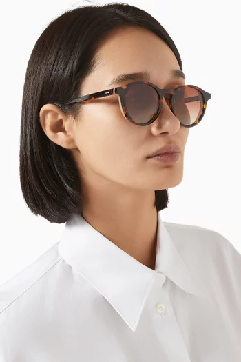 Archie Round Sunglasses in Acetate