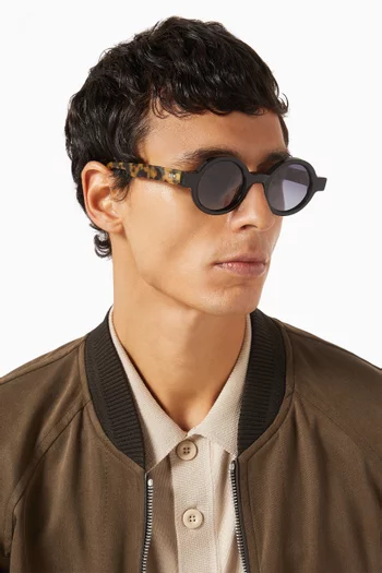 Adrian Round Sunglasses in Acetate