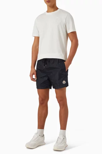 Logo Patch Swim Shorts