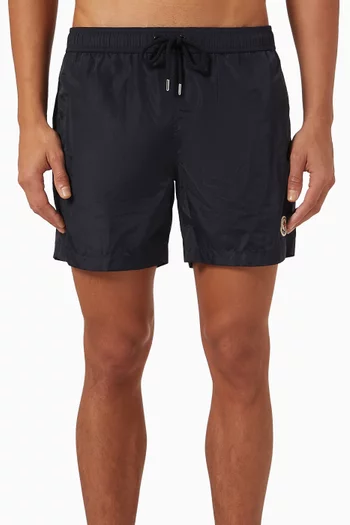 Logo Patch Swim Shorts