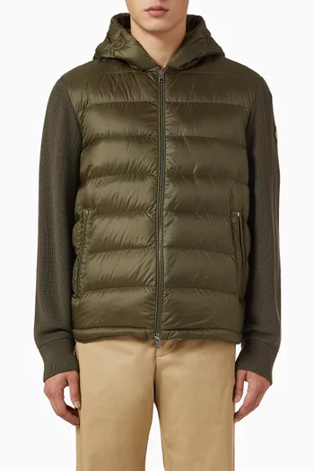 Hybrid Zip Hooded Cardigan