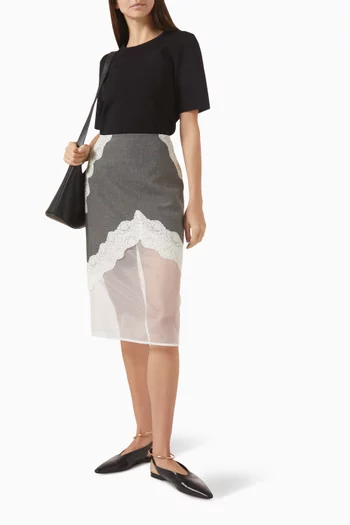 Small-fit T-shirt in Viscose Blend