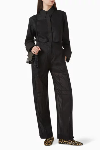 Overlay Button-up Shirt