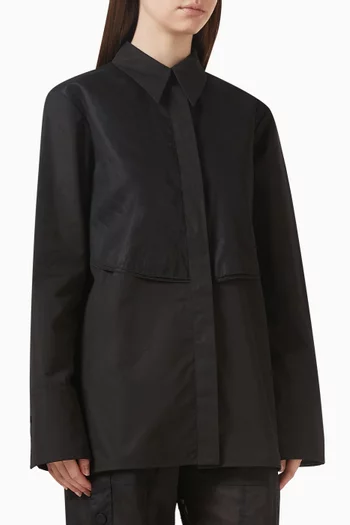 Overlay Button-up Shirt