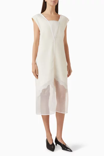 V-neck Dress in Organza