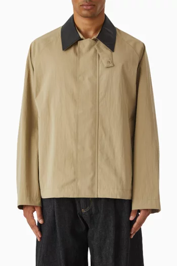 Zip Through Jacket in Cotton-blend