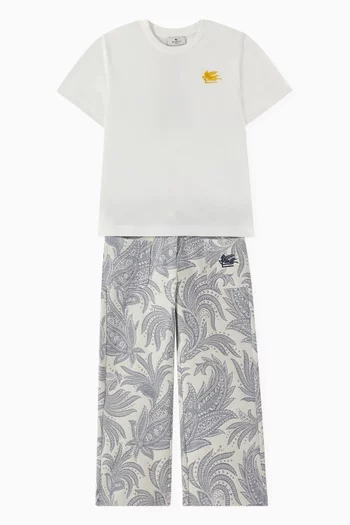 Floral Print Trousers