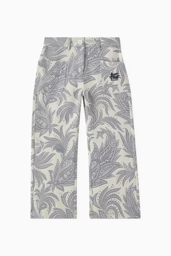 Floral Print Trousers