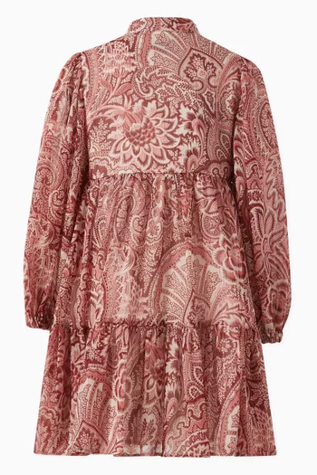 Floral Print Ruffle Dress