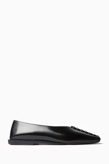 Ballerina Flats in Leather