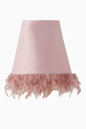 Feathers Midi Skirt
