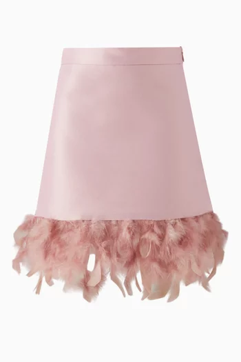 Feathers Midi Skirt