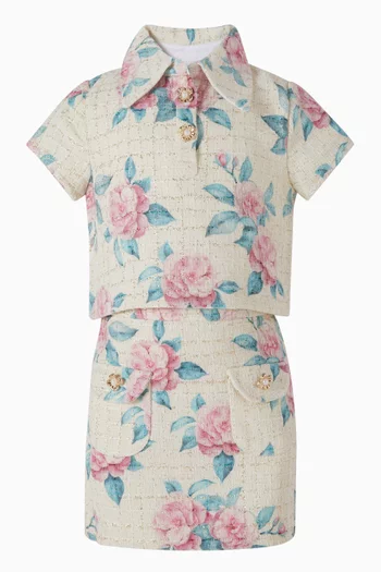 Floral Shirt in Tweed