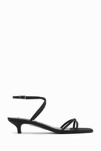 35 Crossover Sandals in Satin
