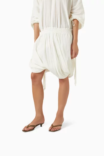 35 Flip-flop Sandals in Lizard-embossed Leather